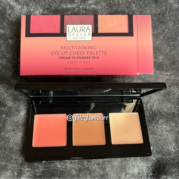 Laura Geller Multitasking Eye, Lip, Cheek Palette Cream to Powder Trio - Picture 2 of 4